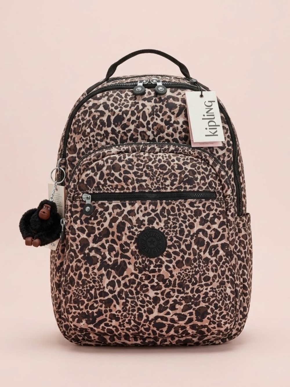 NWT Kipling Leopard Print Women's Backpack - Casual Backpack